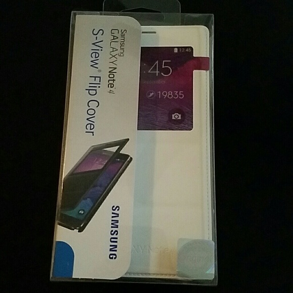 NEW Samsung S-View Flip Cover Note 4 - Picture 2 of 5